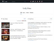 Tablet Screenshot of lollyfilms.com